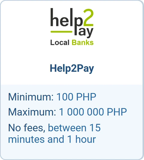 1xBet withdrawal via Help2Pay, Philippines